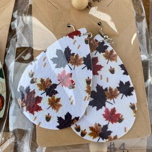 Fall leaves earrings